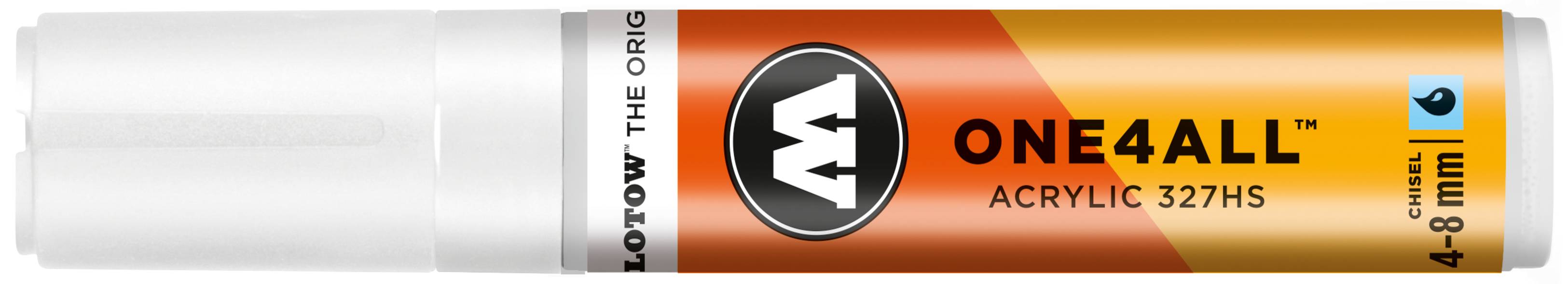 Acrylmarker ONE4ALL ACRYLIC 327HS 4-8mm, Nr. 160, signalweiss