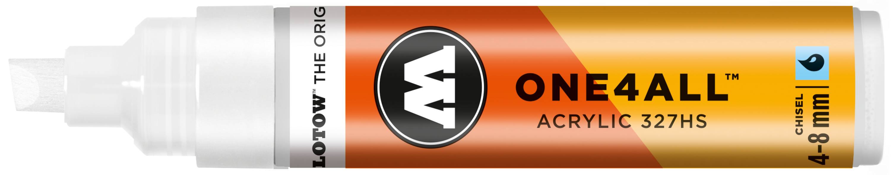 Acrylmarker ONE4ALL ACRYLIC 327HS 4-8mm, Nr. 160, signalweiss