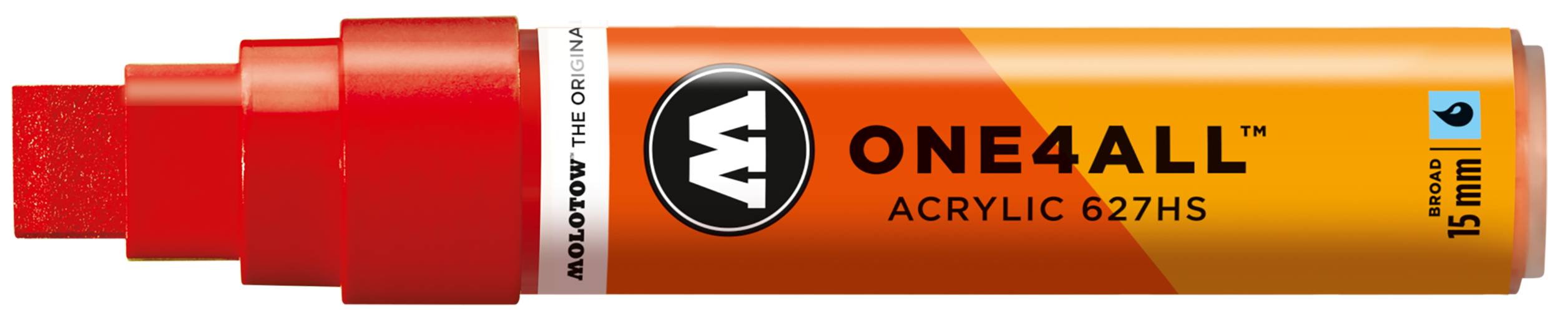 Acrylmarker ONE4ALL ACRYLIC 627HS 15mm, Nr. 013, verkehrsrot