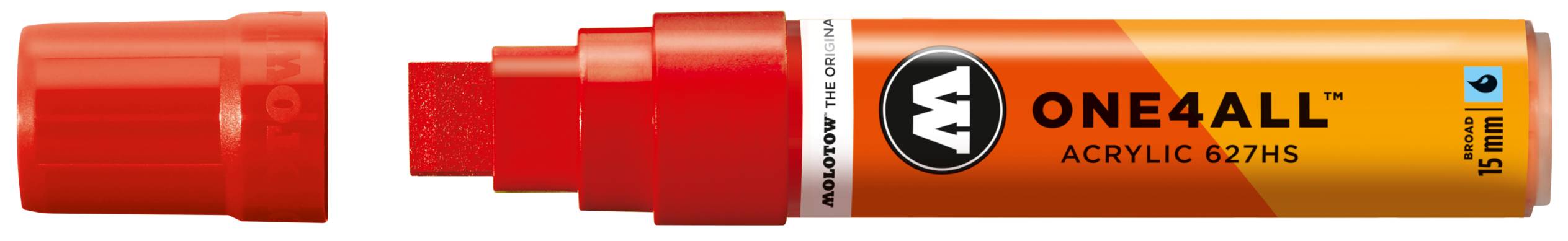 Acrylmarker ONE4ALL ACRYLIC 627HS 15mm, Nr. 013, verkehrsrot