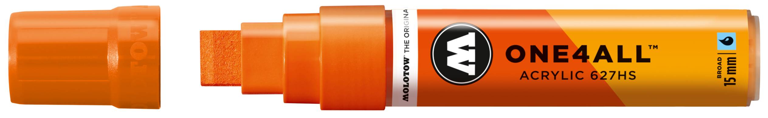 Acrylmarker ONE4ALL ACRYLIC 627HS 15mm, Nr. 085, DARE orange