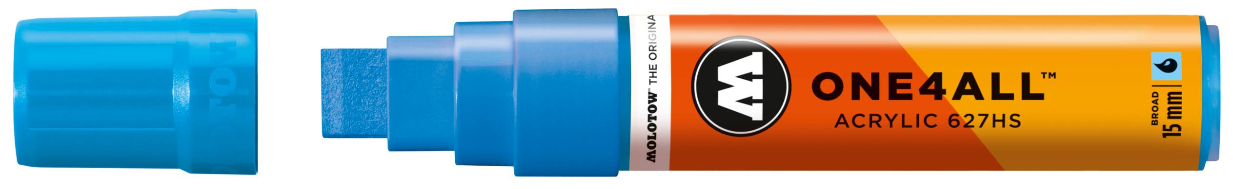 Acrylmarker ONE4ALL ACRYLIC 627HS 15mm, Nr. 161, schockblau mittel