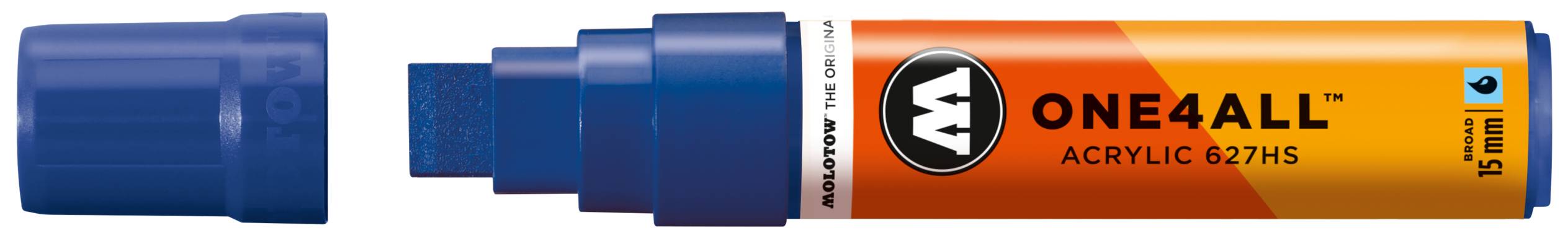 Acrylmarker ONE4ALL ACRYLIC 627HS 15mm, Nr. 204, echtblau