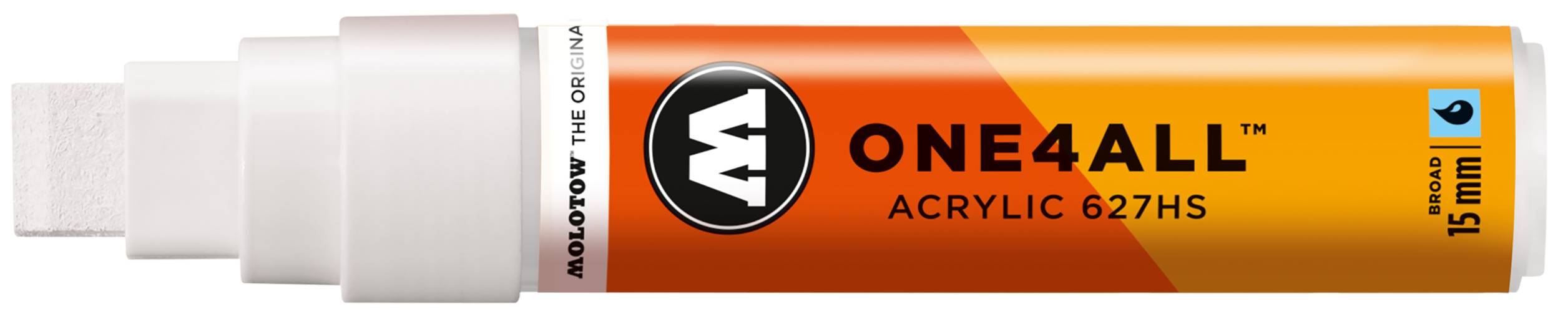 Acrylmarker ONE4ALL ACRYLIC 627HS 15mm, Nr. 160, signalweiss