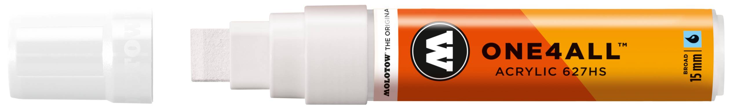 Acrylmarker ONE4ALL ACRYLIC 627HS 15mm, Nr. 160, signalweiss