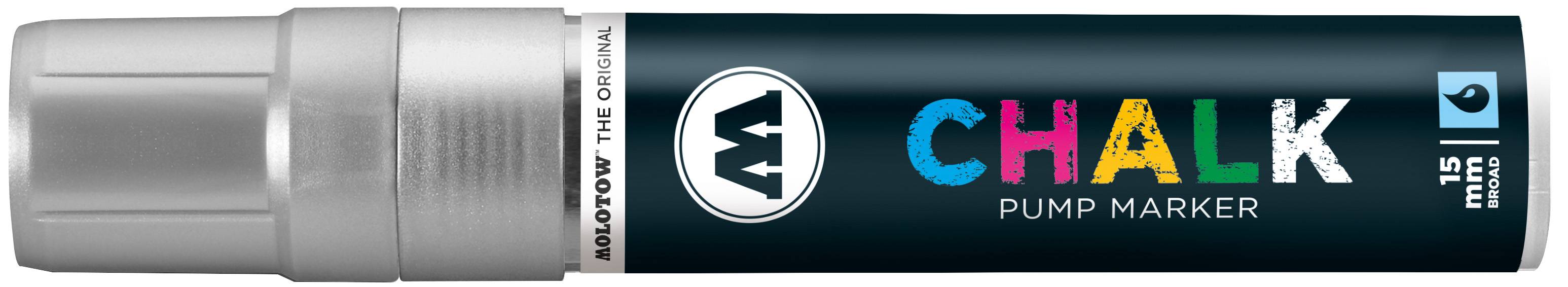 Kreidemarker CHALK 15mm, Nr. 001, metallic silber