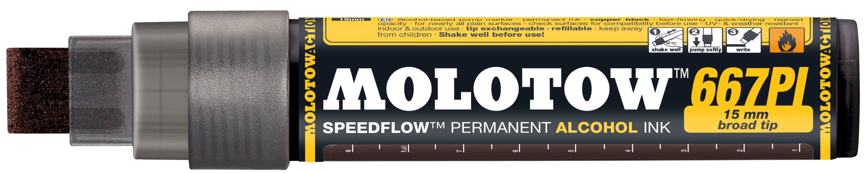 SPEEDFLOW Marker 667PI 15mm, copper black