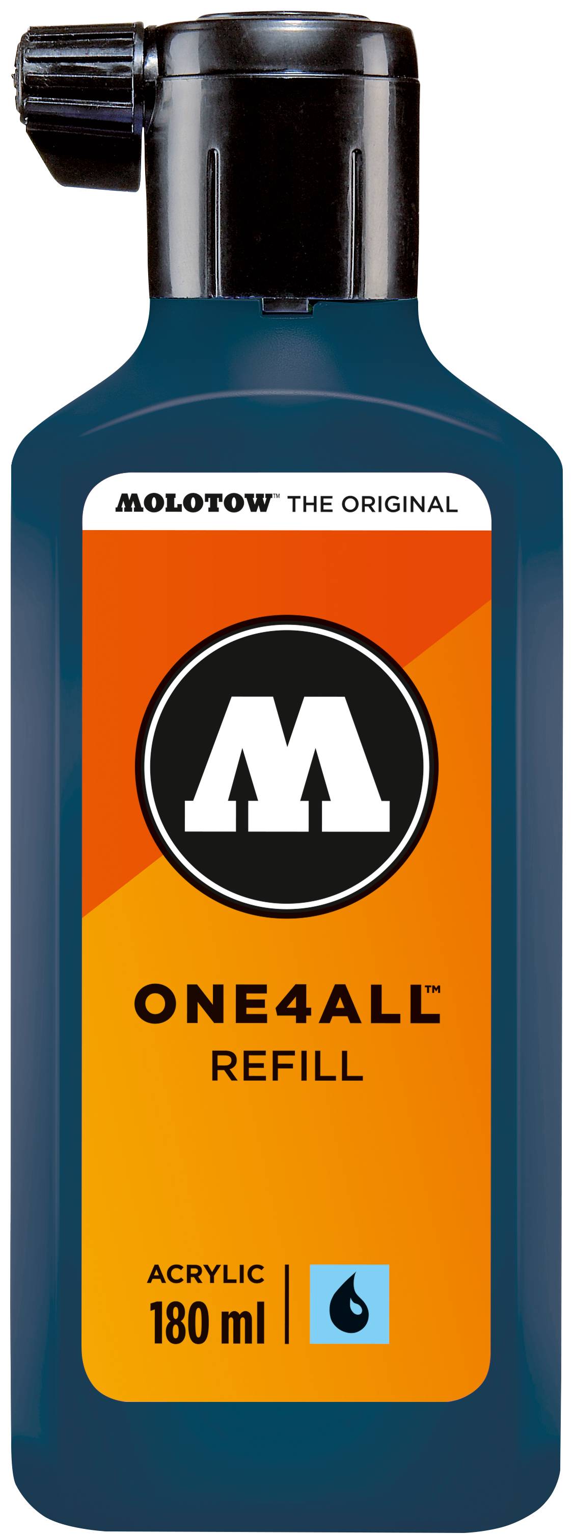 Nachfüllflasche ONE4ALL ACRYLIC 180ml, Nr. 027, petrol