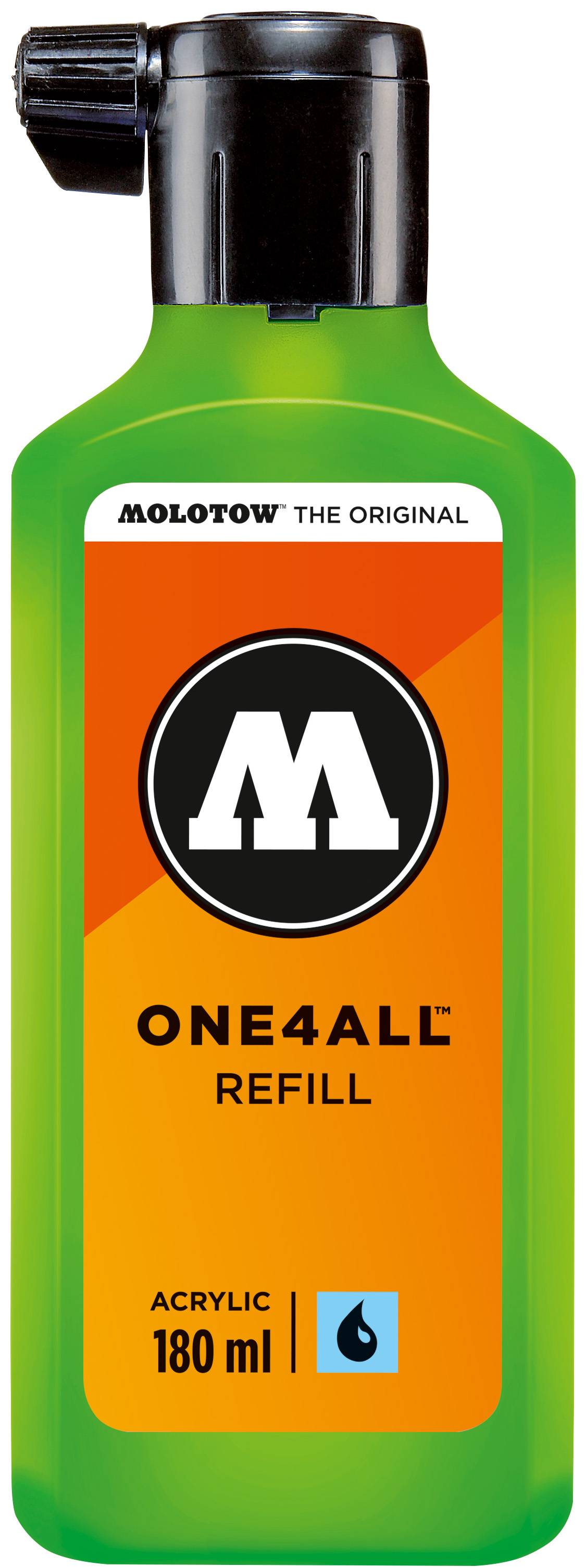 Nachfüllflasche ONE4ALL ACRYLIC 180ml, Nr. 219, neongrün