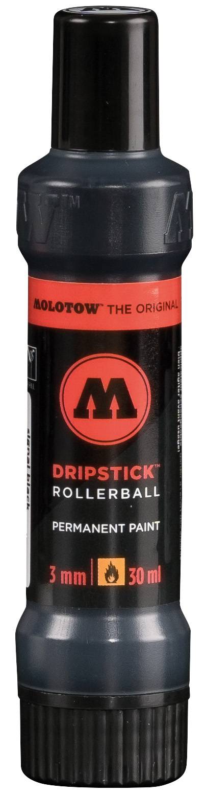 Dripstick Rollerball PP 3mm 30ml, signalschwarz, Squeeze Bottle