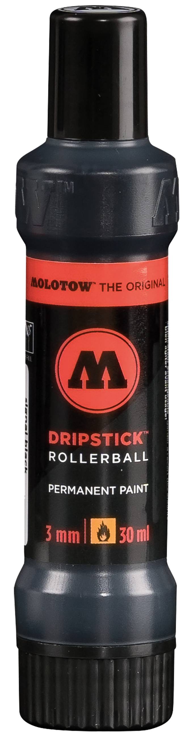Dripstick Rollerball PP 3mm 30ml, signalschwarz, Squeeze Bottle