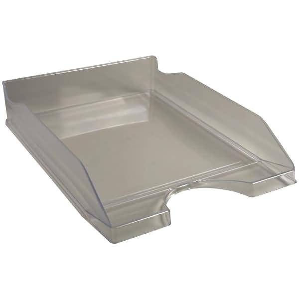Briefablage Ecotray Office A4 transluzent grau