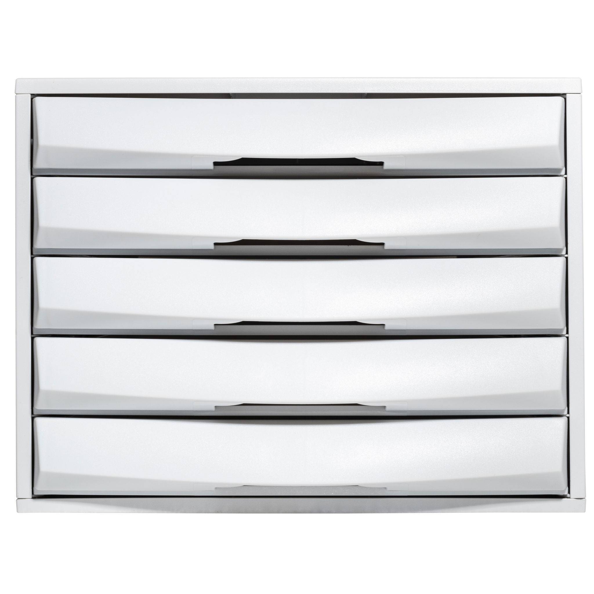 Exacompta Schubladenbox THE BOX 5 geschlossene Schubladen Lichtgrau 222040D
