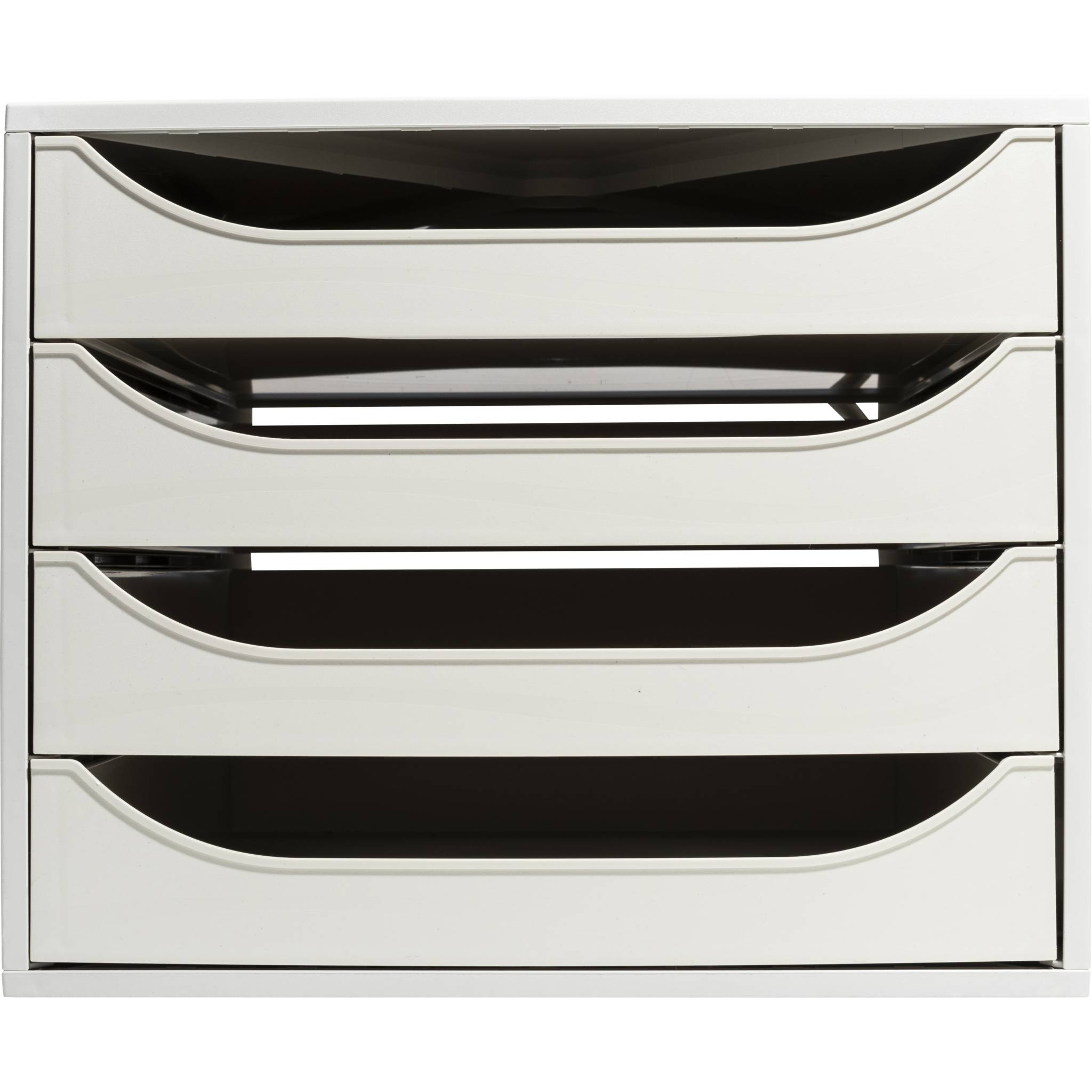 Exacompta ECOBOX Schubladenbox mit 4 Schubladen - Grau - 228606D