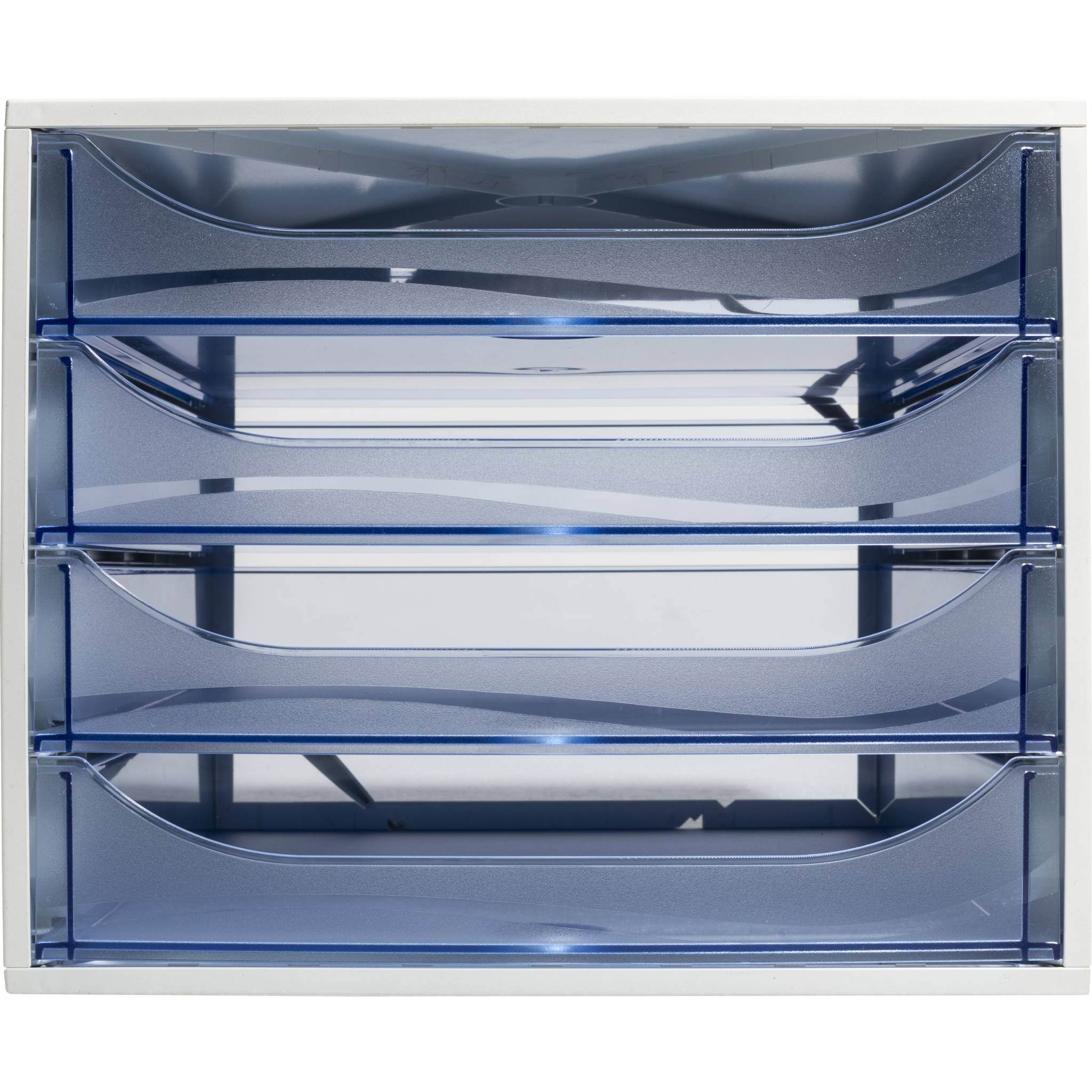 Exacompta ECOBOX Schubladenbox mit 4 Schubladen - Eisblau - 228610D