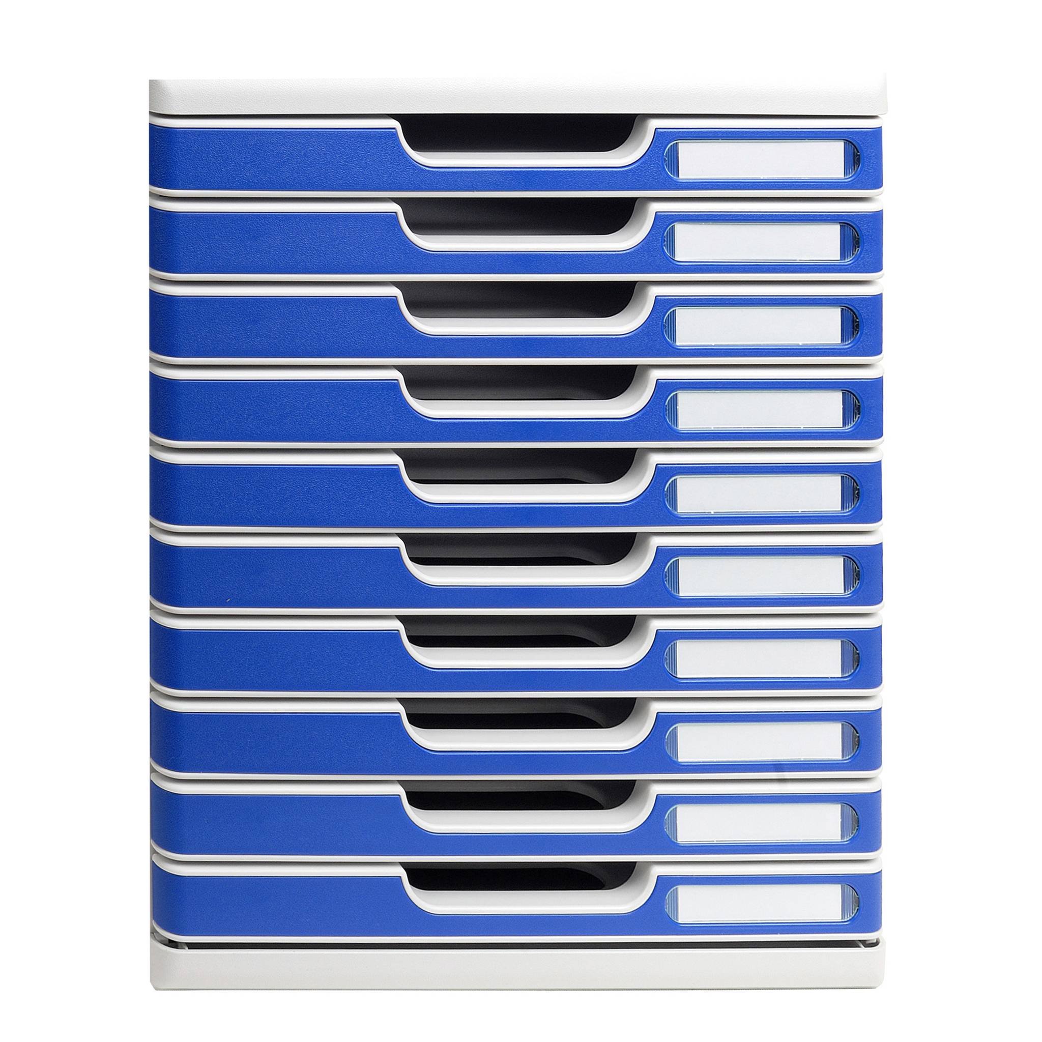 Exacompta Modulo A4, 10 geschlossene Schubladen, Office - Blau - 302003D