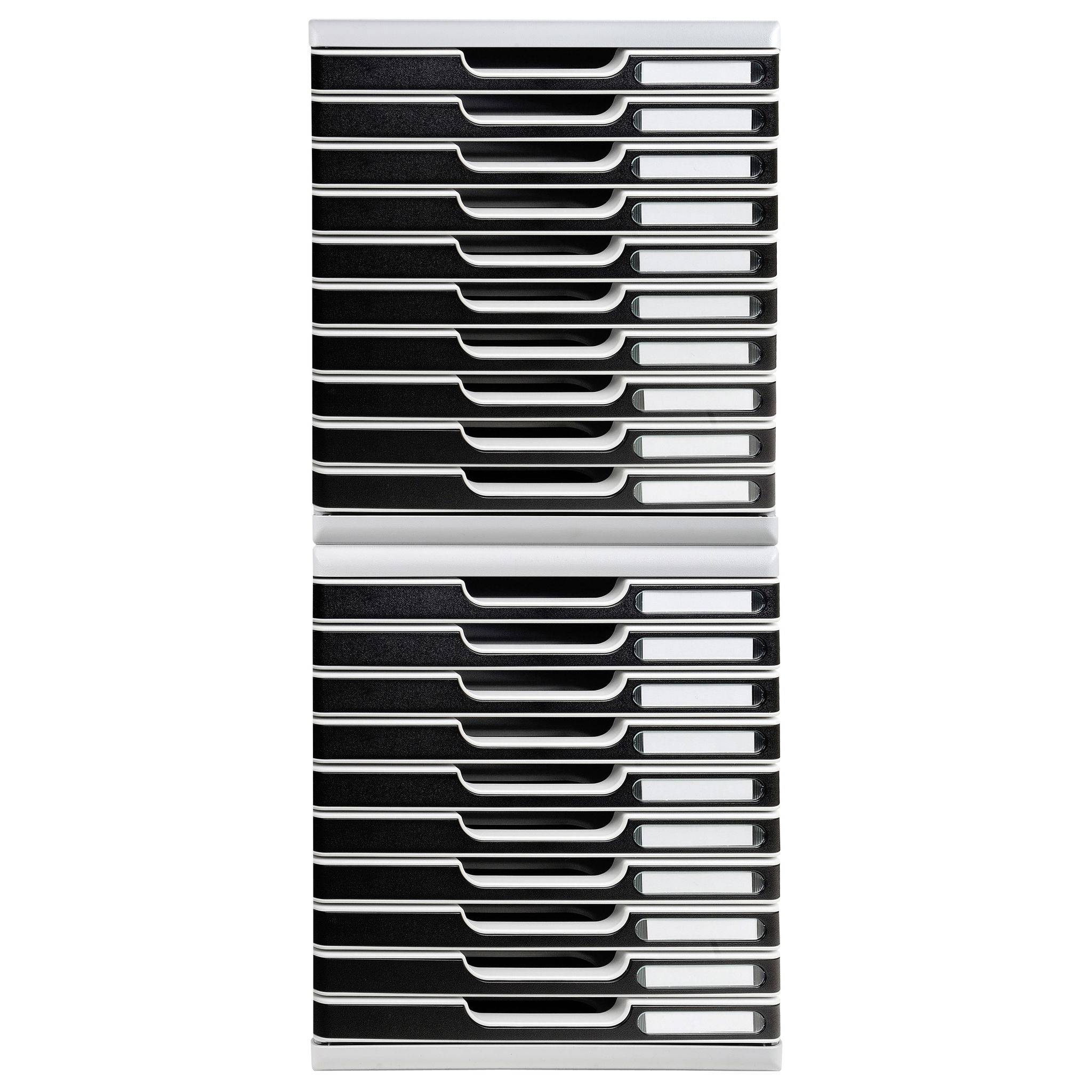 Exacompta Modulo A4, 10 geschlossene Schubladen, Office - Schwarz - 302014D