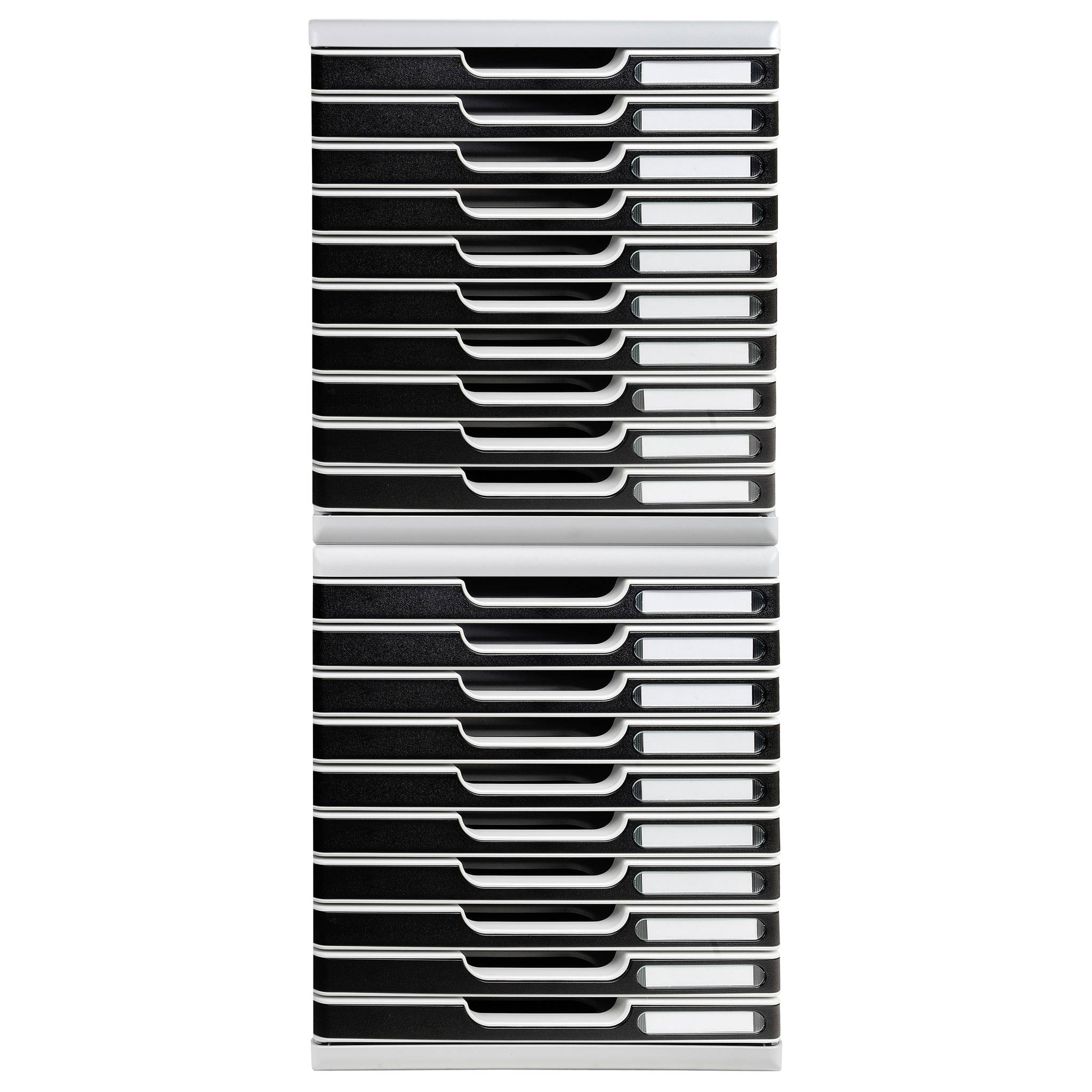 Exacompta Modulo A4, 10 geschlossene Schubladen, Office - Schwarz - 302014D