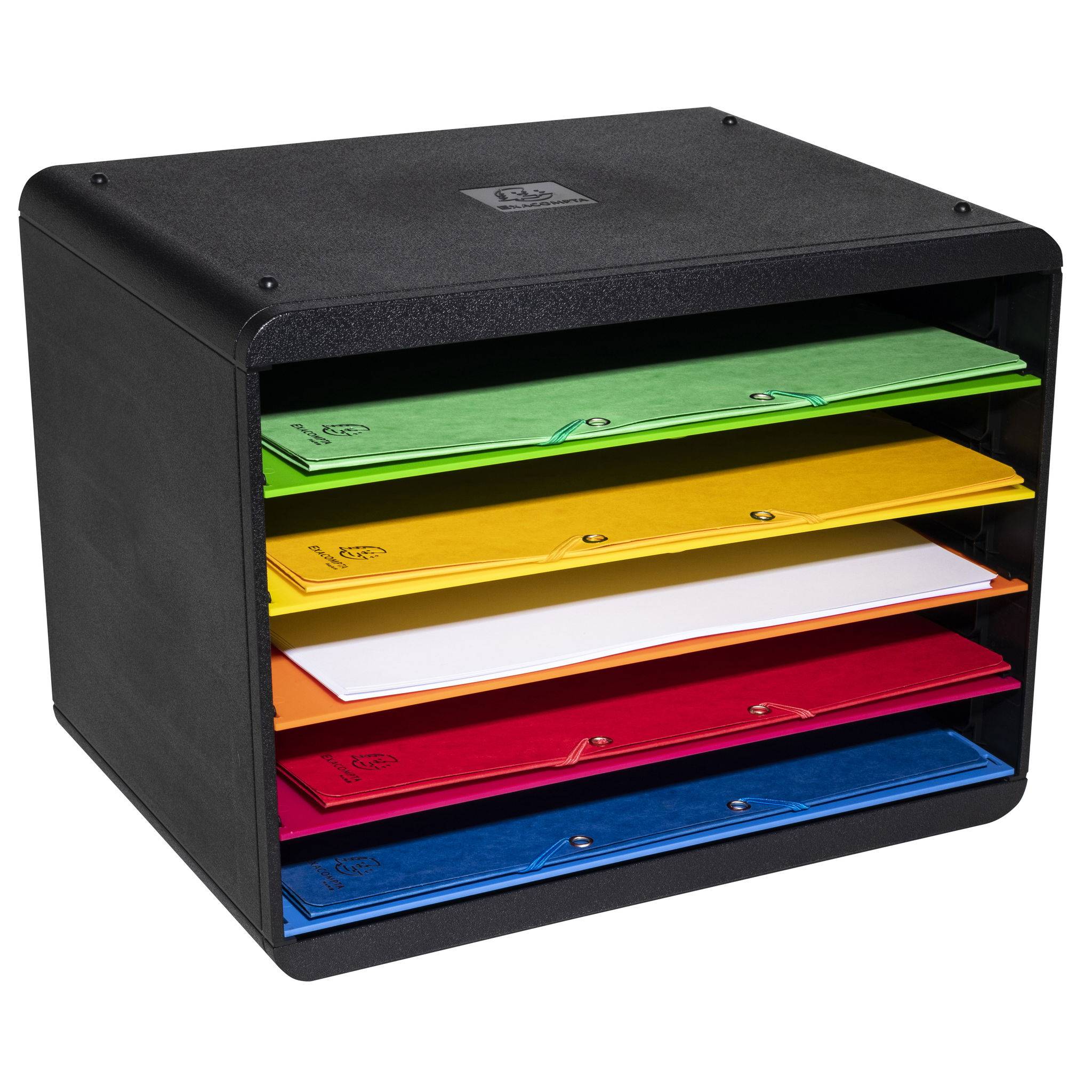 Exacompta Desktopsorter mit 5 Fächern, Querformat, Iderama, Regenbogen, 305798D