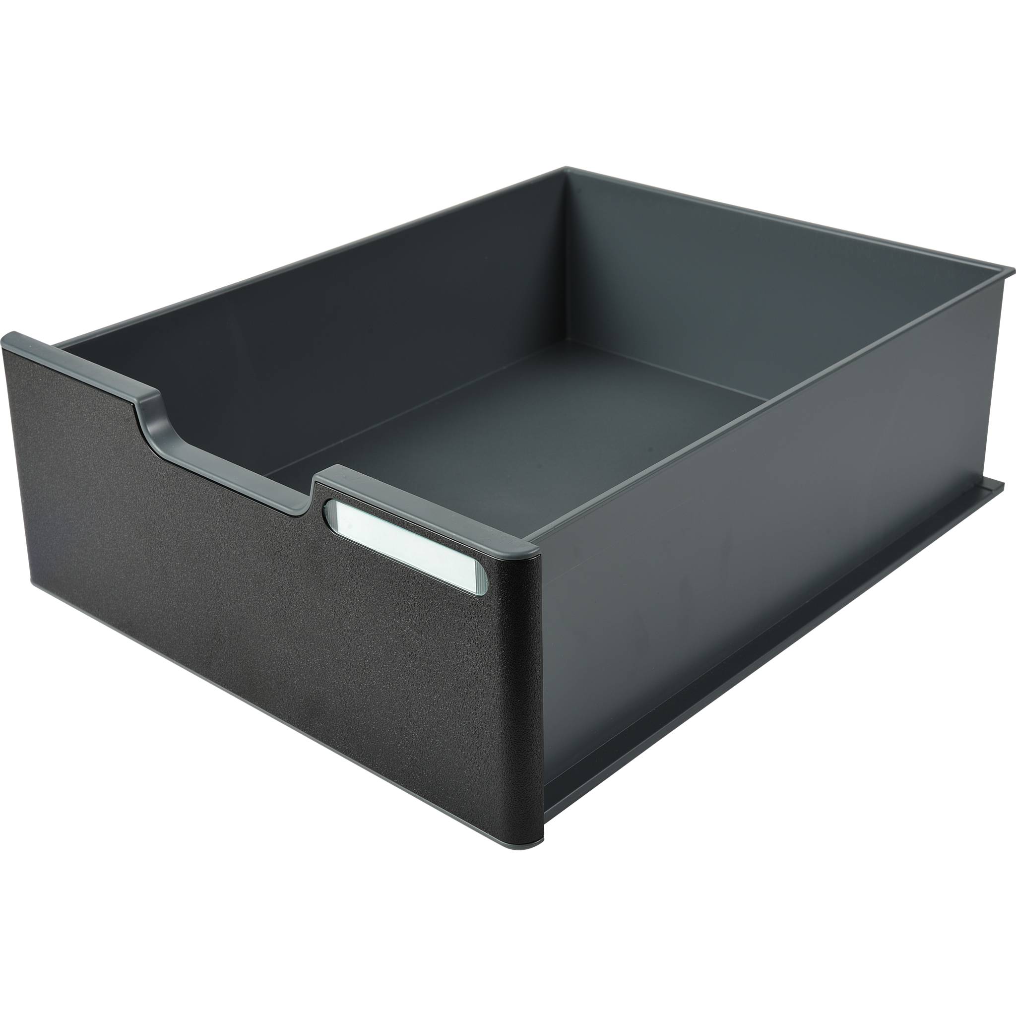 Exacompta MODULODOC große Schublade schwarzer Frontplatte Dunkelgrau 338714D