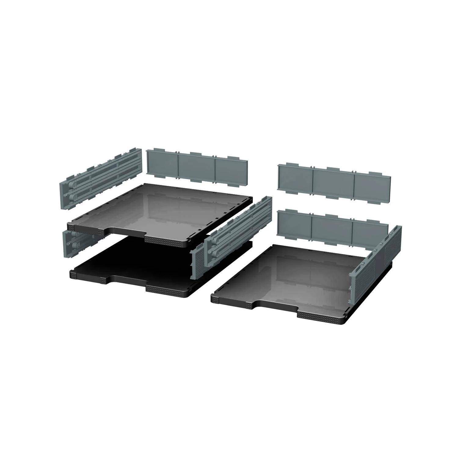 Exacompta MODULODOC, Standard Basiselement-Set, EcoBlack - Dunkelgrau - 340714D