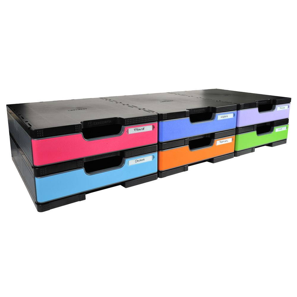 Exacompta MODULODOC, Standard Basiselement-Set, EcoBlack - Dunkelgrau - 340714D