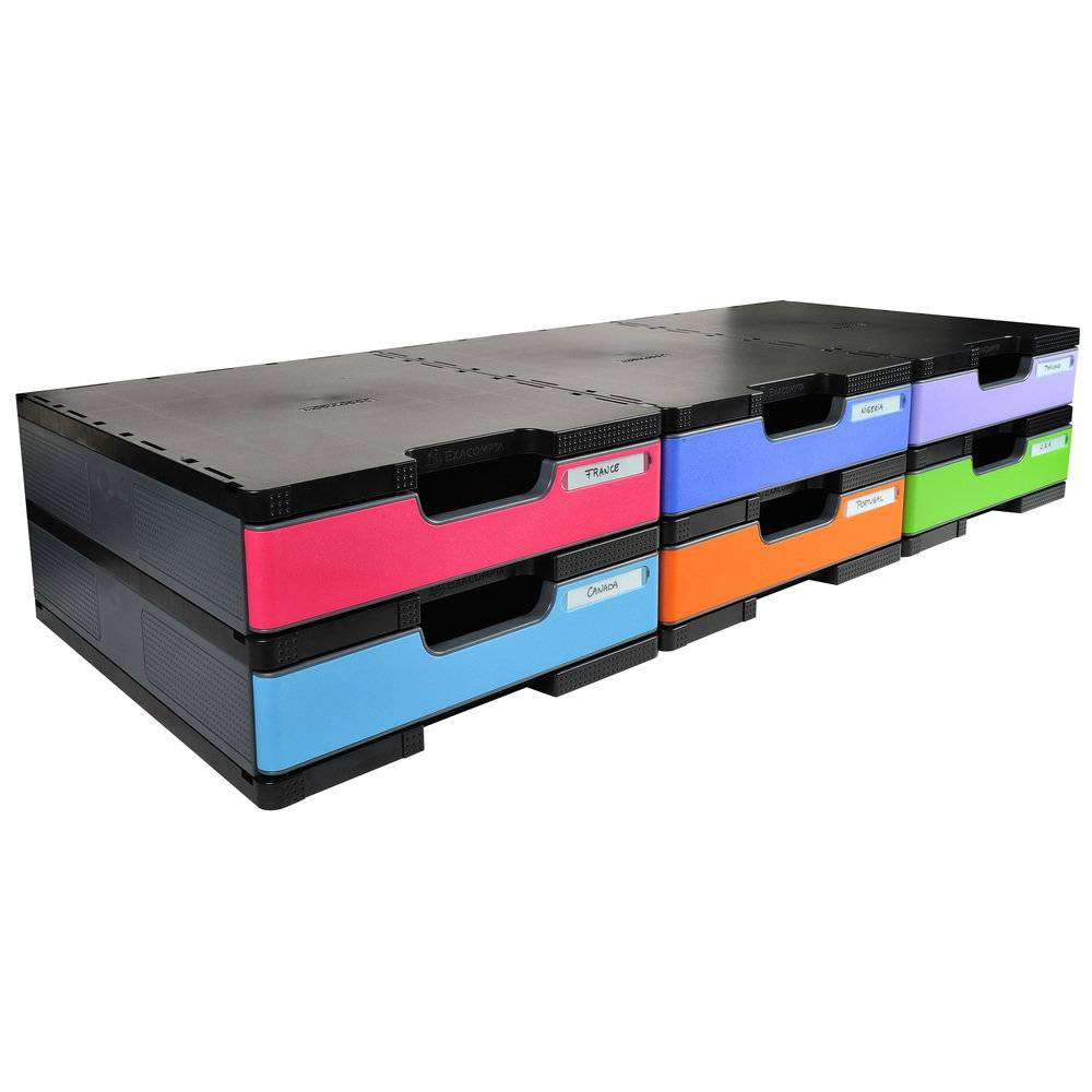 Exacompta MODULODOC, Standard Basiselement-Set, EcoBlack - Dunkelgrau - 340714D