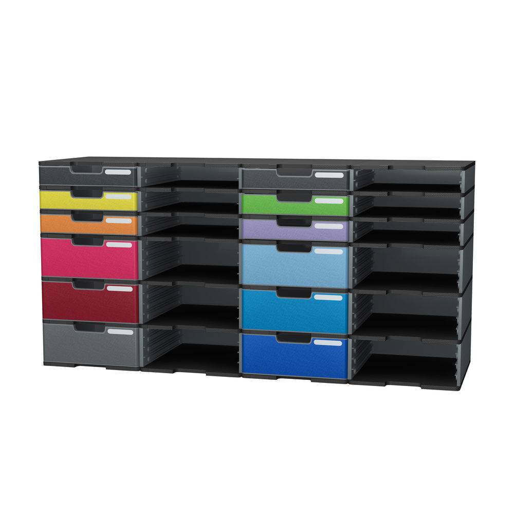 Exacompta MODULODOC, Standard Basiselement-Set, EcoBlack - Dunkelgrau - 340714D