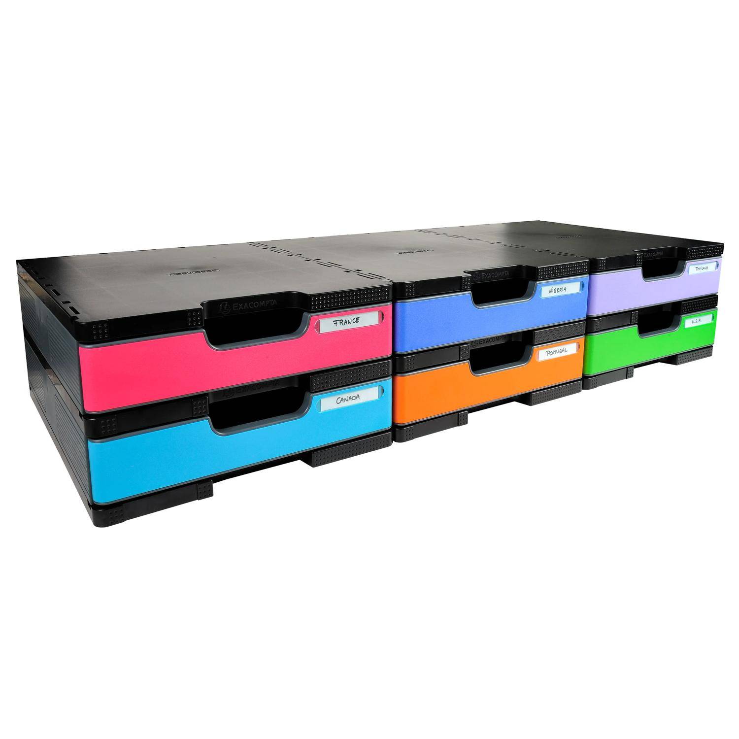 Exacompta MODULODOC, Standard Basiselement-Set, EcoBlack - Dunkelgrau - 340714D