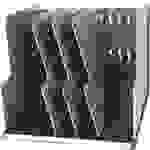 Exacompta 390714D MODULOTOP vertikaler Sorter mit 5 Trennplatten, EcoBlack - Schwarz/grau