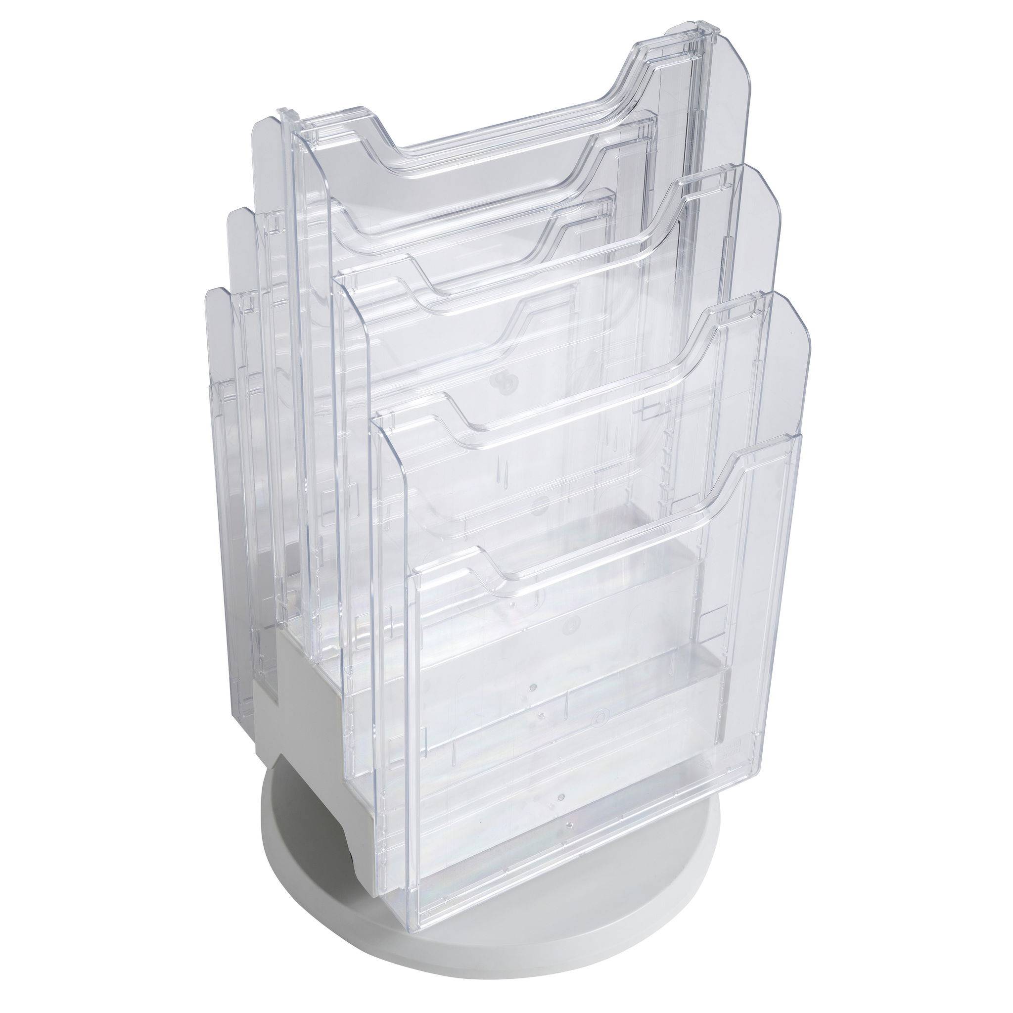 Exacompta Tischprospekthalter Drehständer 6 Fächer A4 315x315x465 cm 60558D