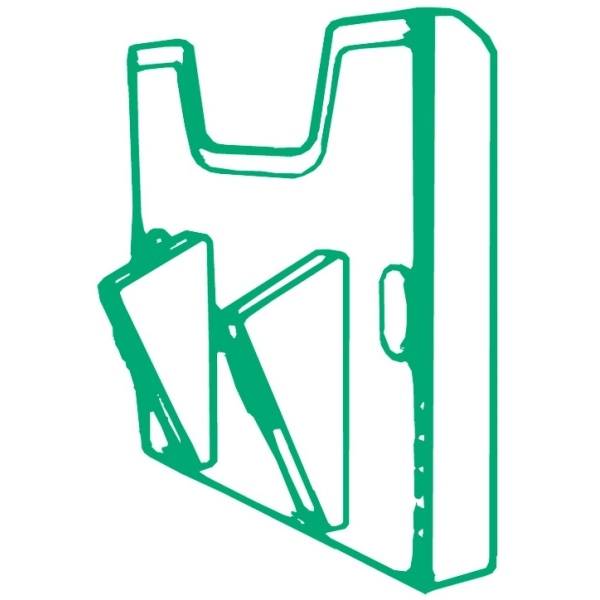 Wandelement Prospektfach A4 quer lichtgrau