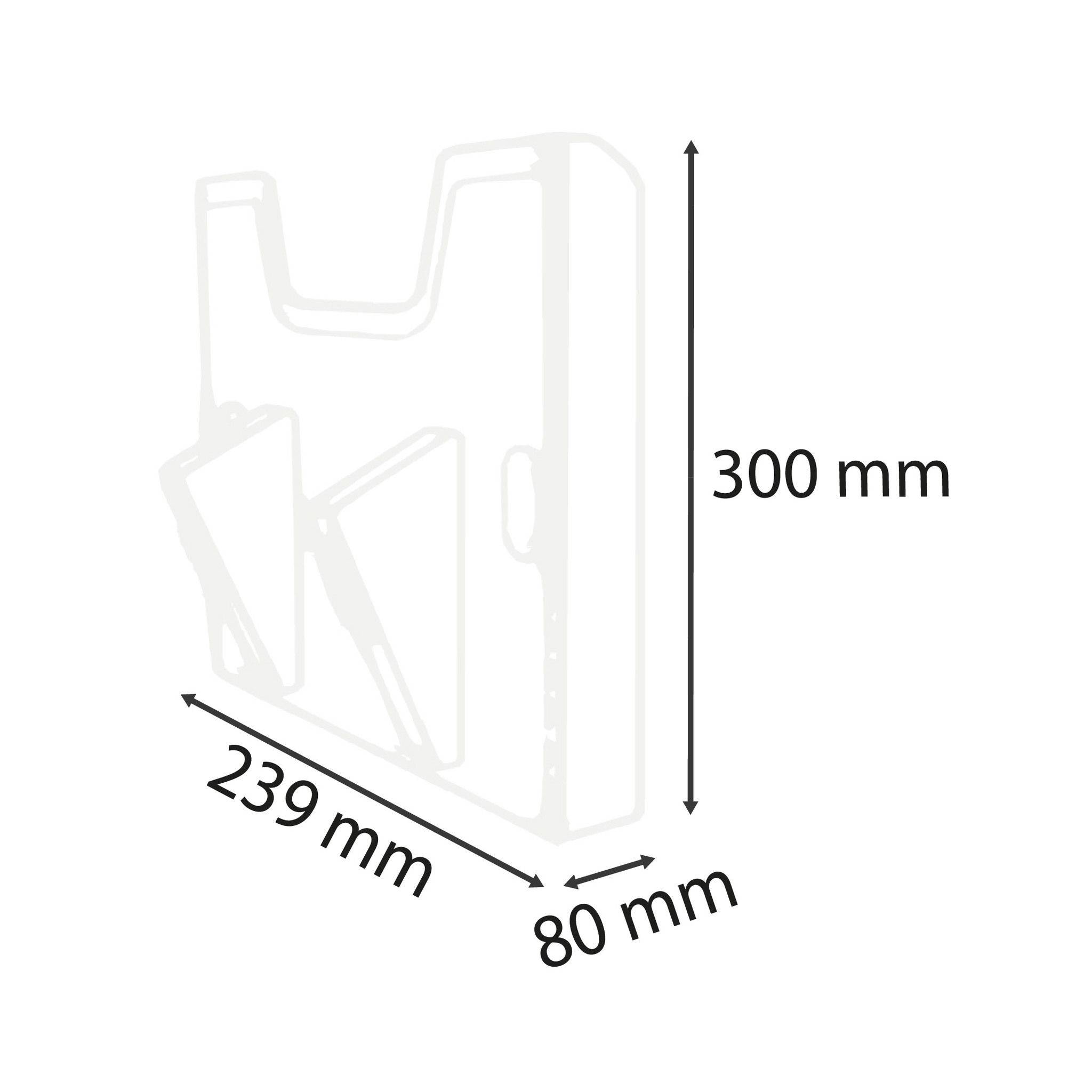 Exacompta Wandelement für Prospekthalter A4, vertikal, Exacryl, Kristall, 64658D