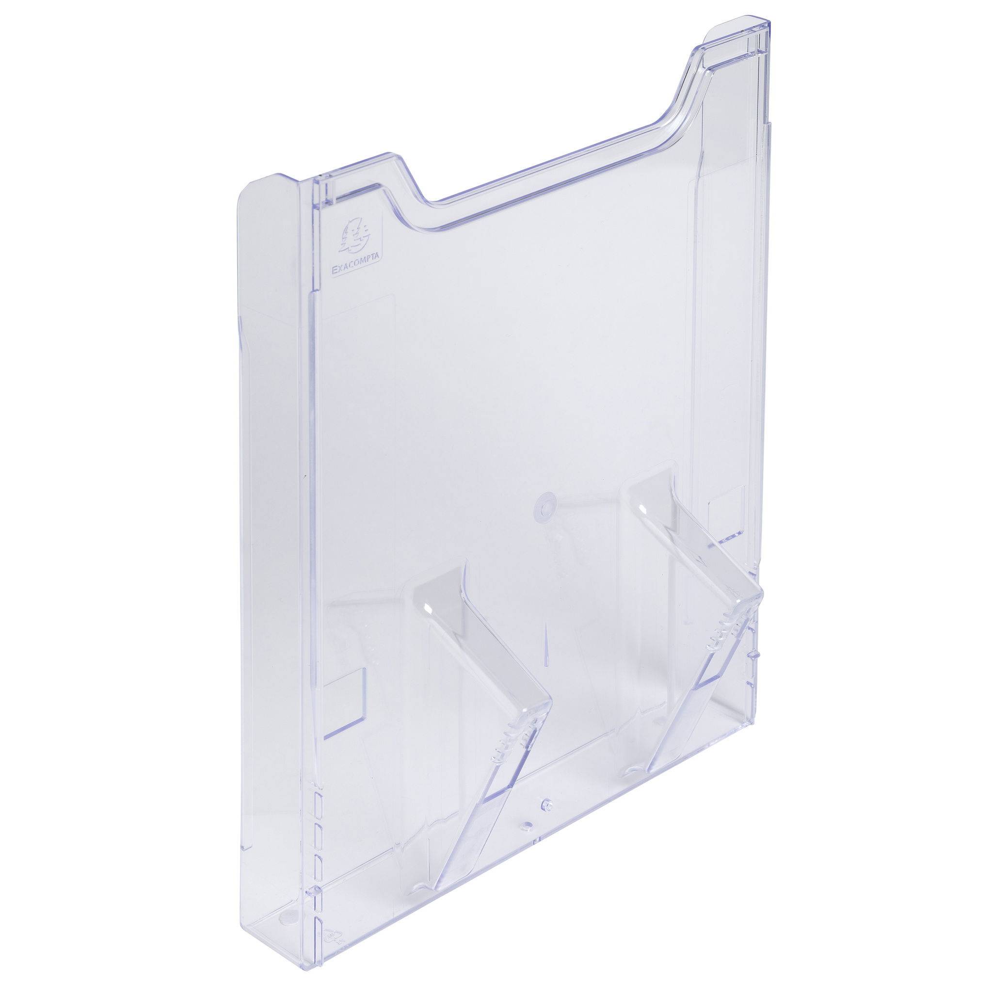 Exacompta Wandelement für Prospekthalter A4, vertikal, Exacryl, Kristall, 64658D