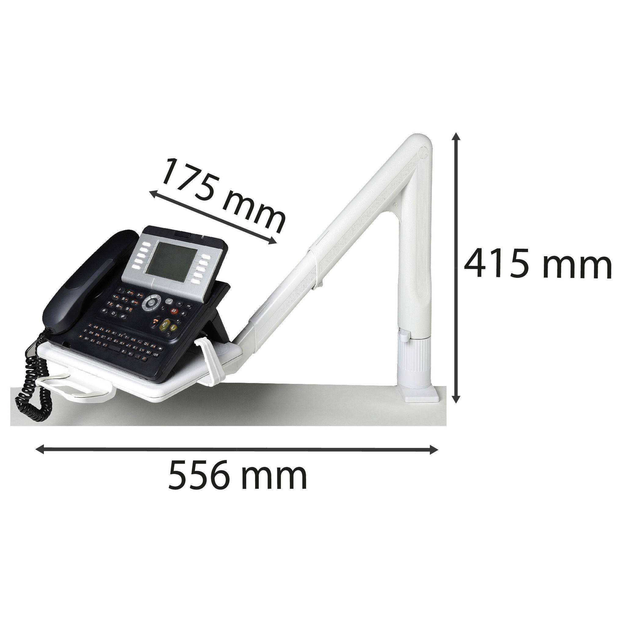 Exacompta Telefonschwenkarm - Lichtgrau - 86540D