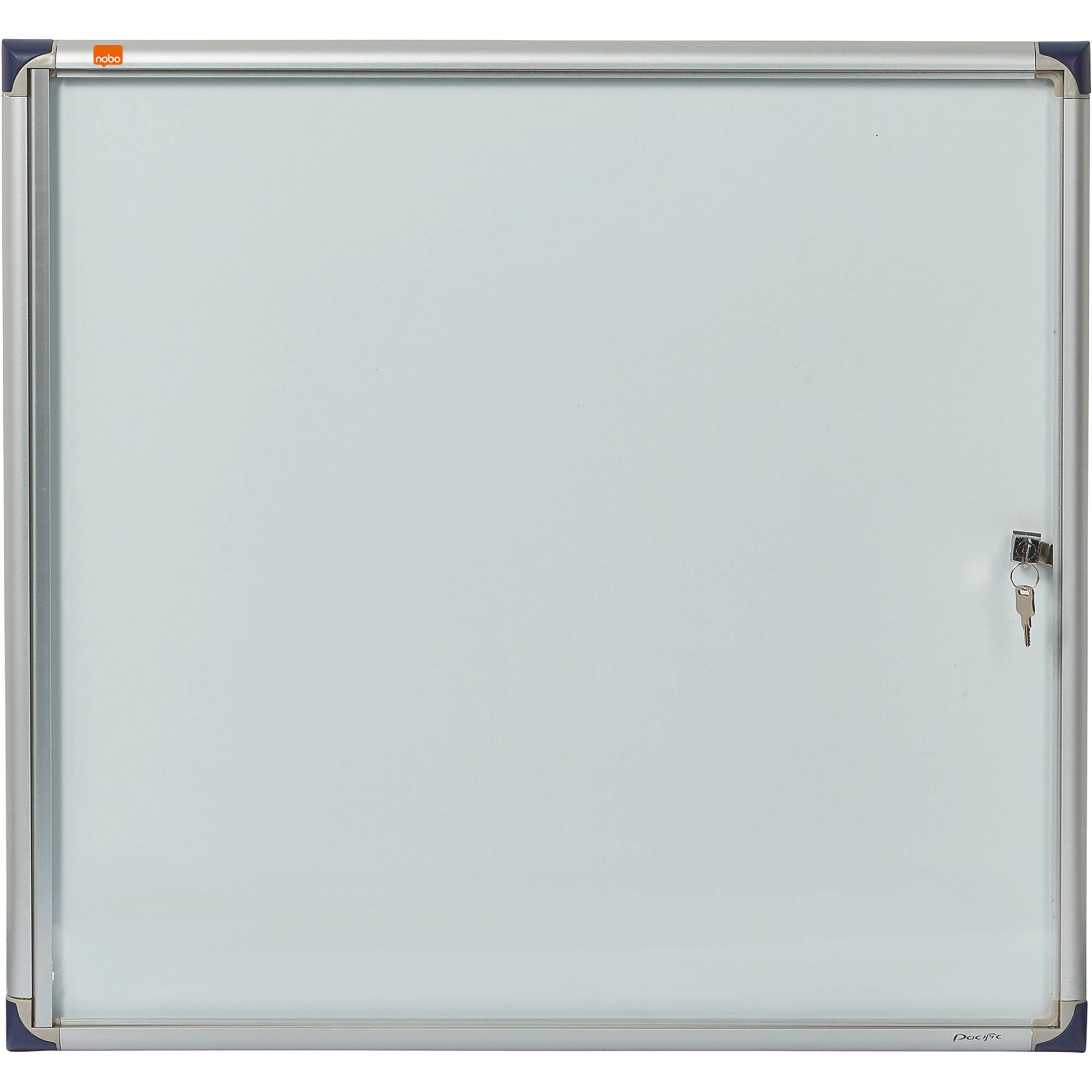 Nobo Schaukasten 1900847 68x73x 2,2cm innen 6 x DIN A4 weiß/silber