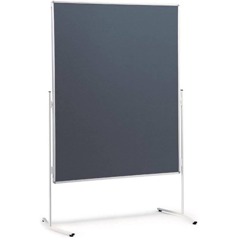 nobo Moderationstafel Standard, Filz beidseitig, grau