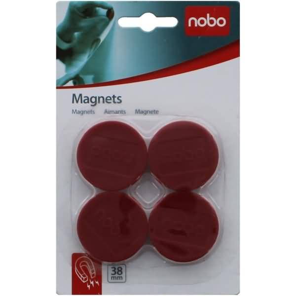 Magnet rund 38mm VE=4 Stück rot