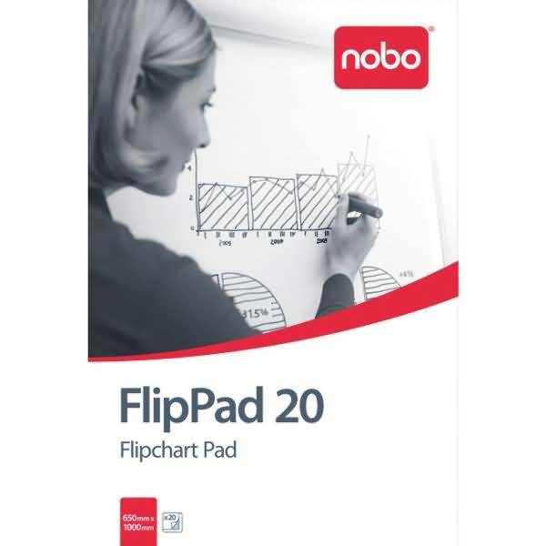 Nobo Flipchartblock 1901631 671x965mm 20Blatt blanko weiß