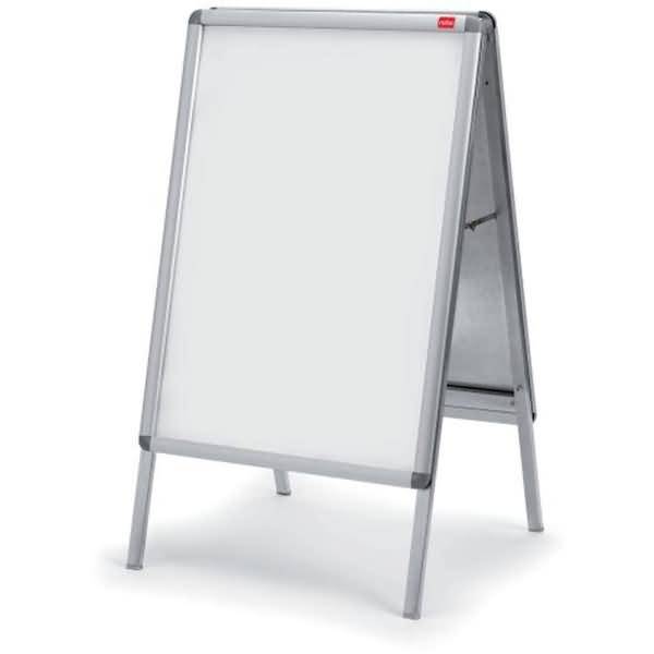 Plakatständer Poster 1242x705x755mm Aluminiumrahmen PVC-Schutzfolie wetterfest