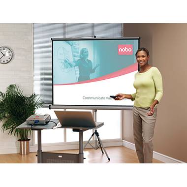 Nobo Stativleinwand 1902395W 1500x1138mm hellgrau