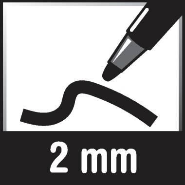 Nobo Boardmarker Liquid Ink 1902408 Rundspitze 3mm sort. 4 St./Pack.