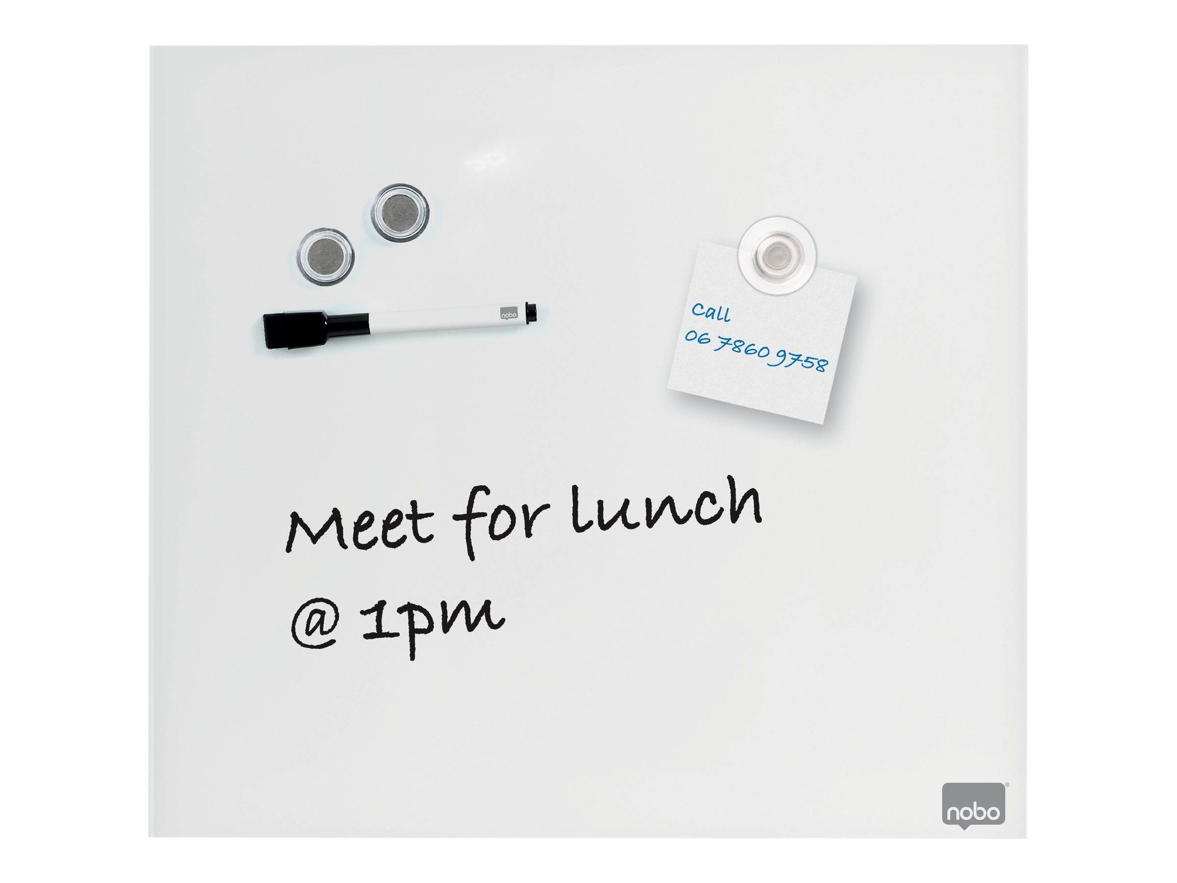 Nobo Whiteboard - 300 x 300 mm - Glas - magnetisch
