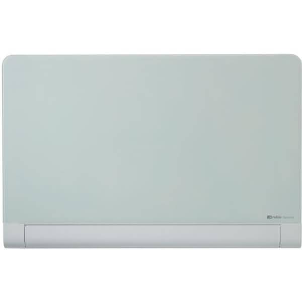 Glastafel Diamond magnetisch mit abgerundeten Ecken 993x559mm weiß