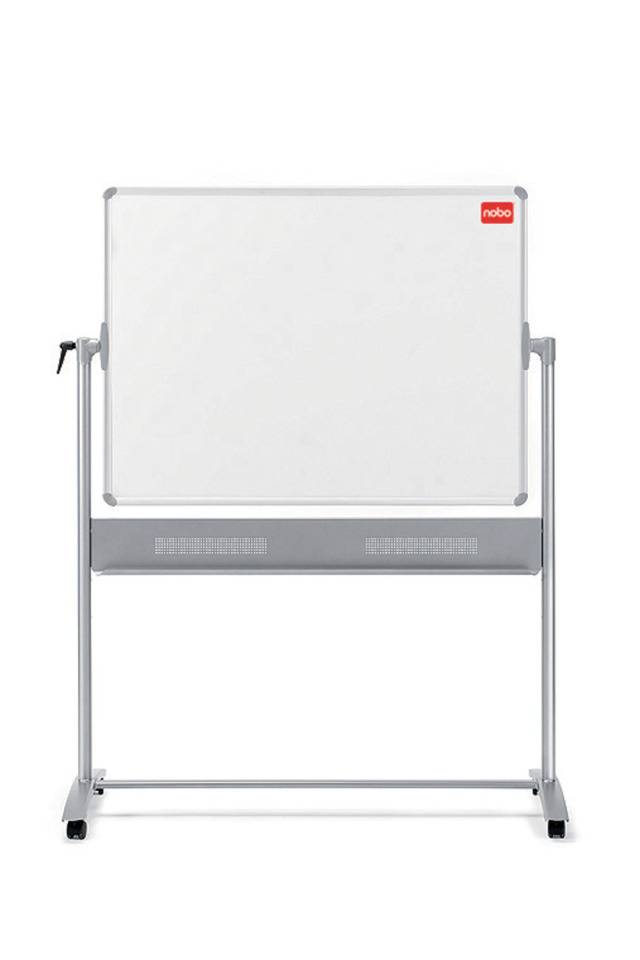 Whiteboard Basic Melamin Mobil mit Drehfunktion