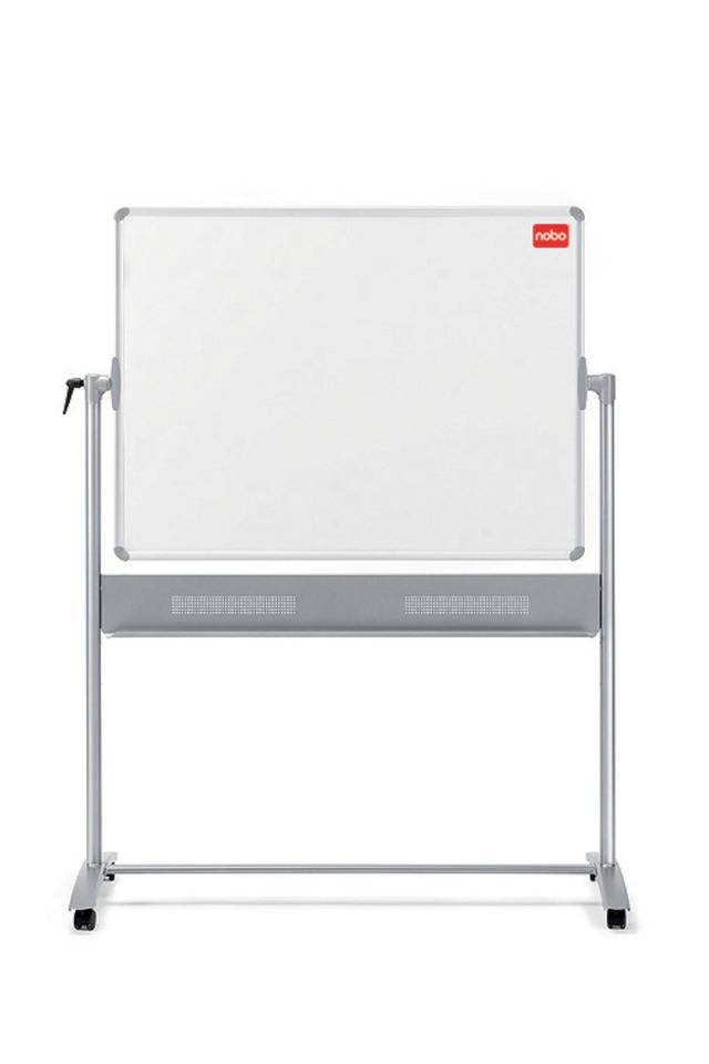 Whiteboard Basic Melamin Mobil mit Drehfunktion