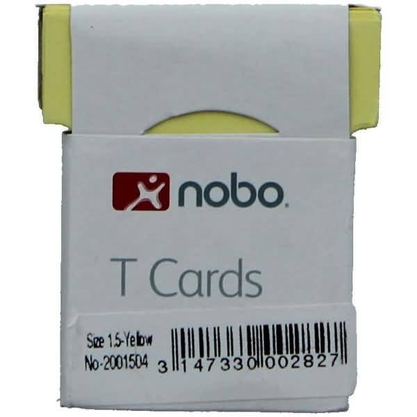 T-Karte Gr. 1,5 VE=100 Stück gelb