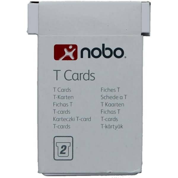 T-Karte Gr. 2 VE=100 Stück Blisterverpackung weiß