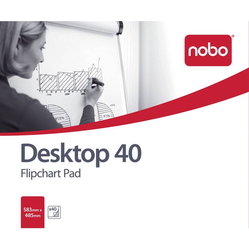 nobo Flipchart-Block, Format: DIN B1, (B)584 x (H)483 mm