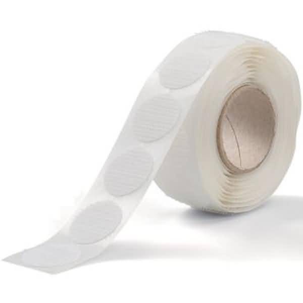Klettpunkte selbstklebend 22mm VE=100 Stück weiß